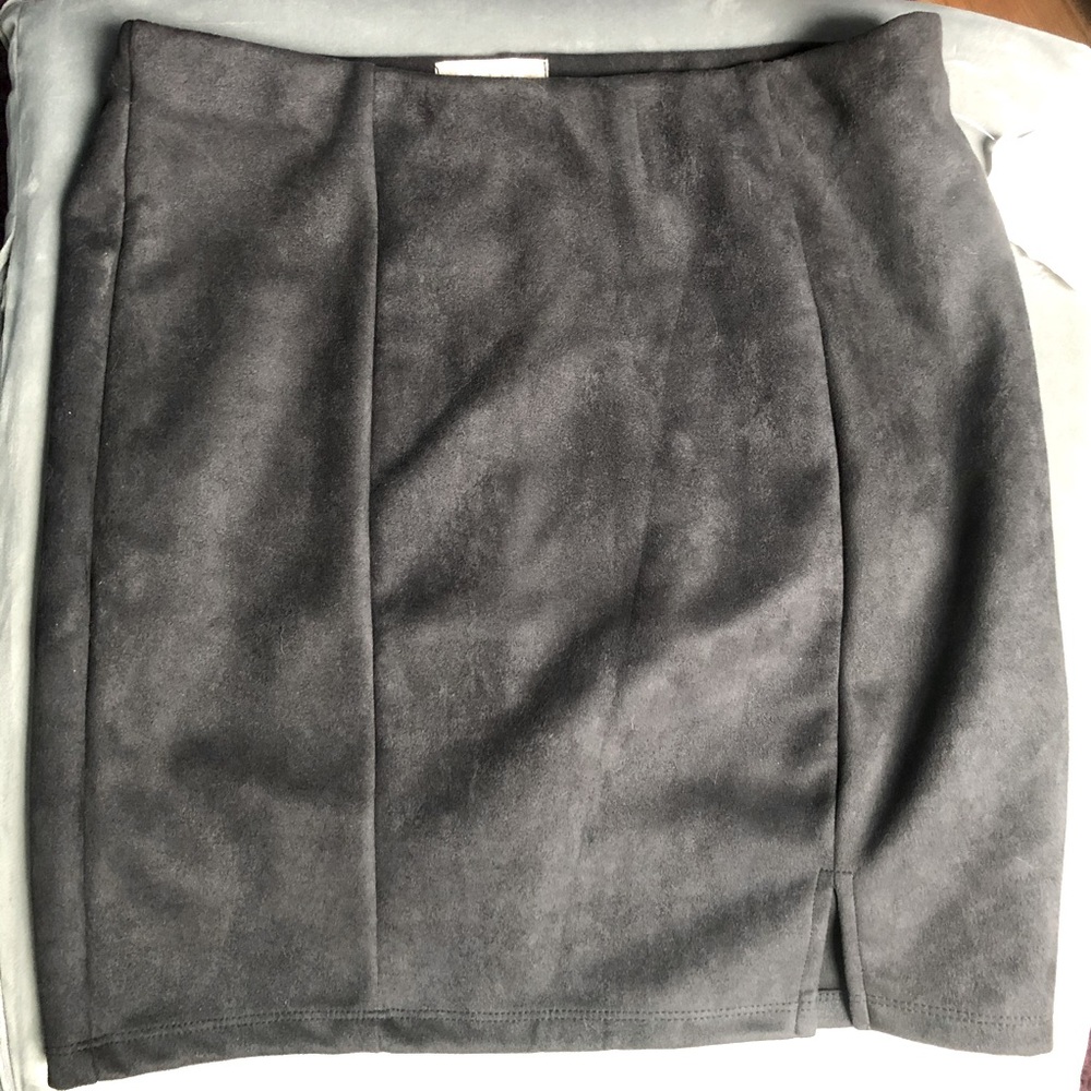Black suede mini skirt - altard state L